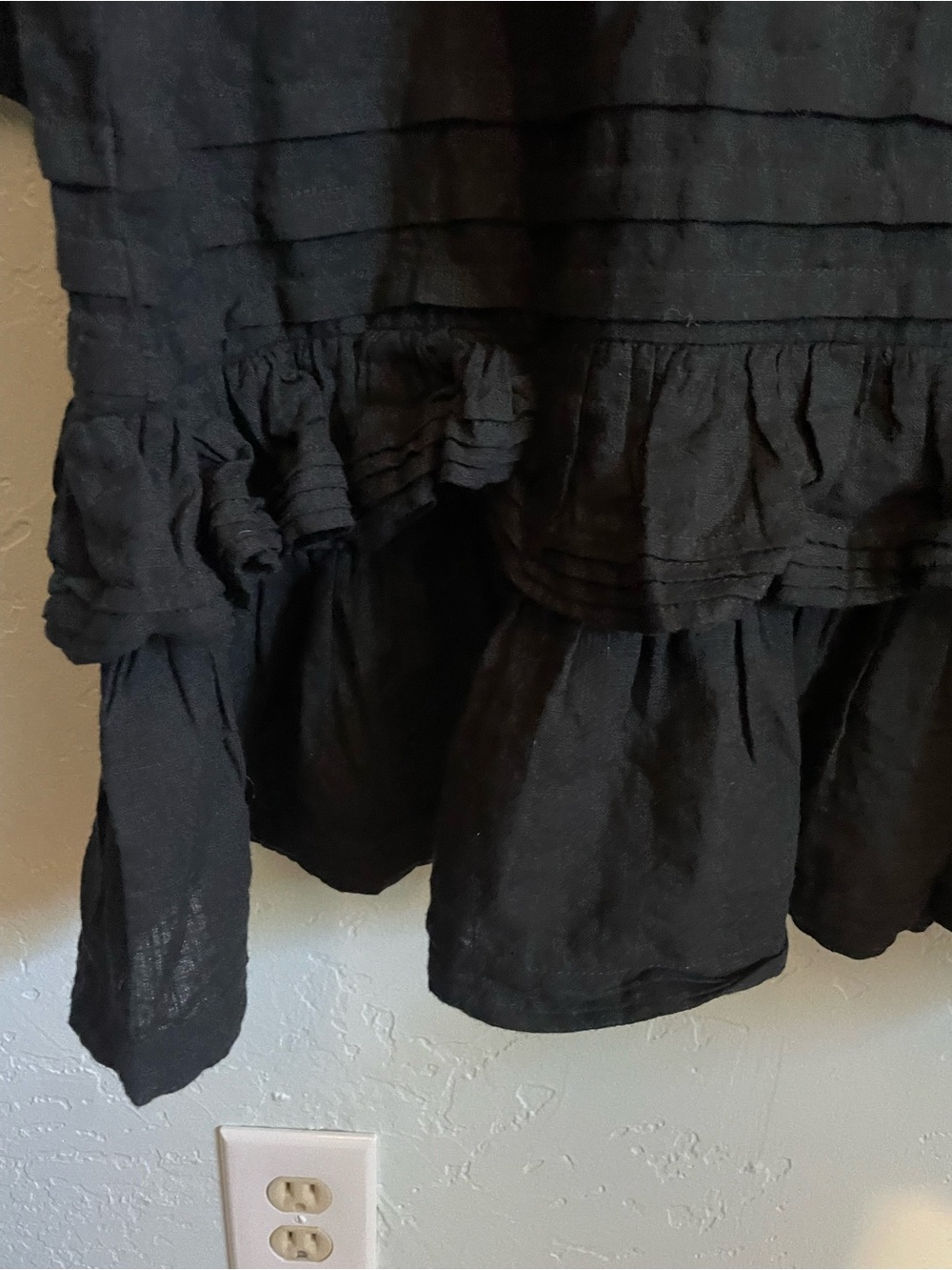 Rain of May black cotton tunic - Picture 5 of 6
